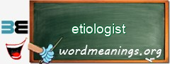 WordMeaning blackboard for etiologist